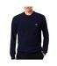 Pull marine homme lacoste organic cotton crew1 - l-1