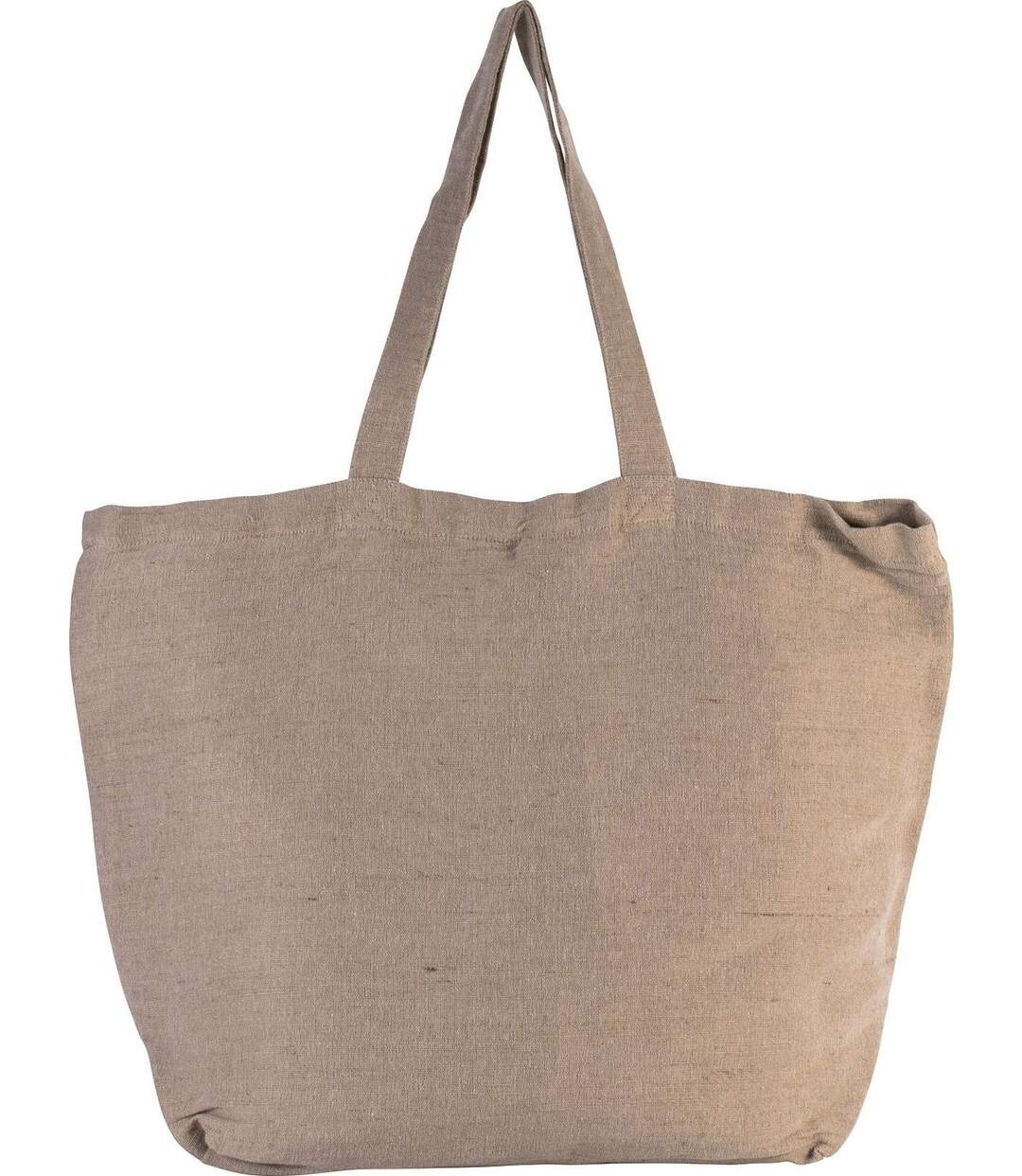 Sac en toile fourre tout avec doublure intérieure - KI0231 - beige délavé