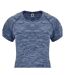 T-shirt Austin Femme Bleu Marine Chiné Bleu Roly-2