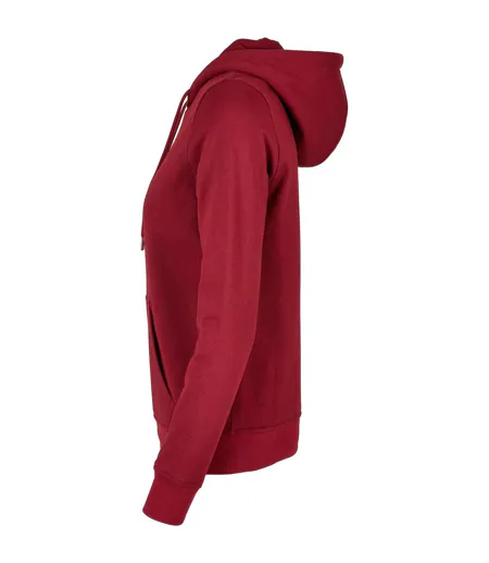 Womens/ladies Basic Hoodie Burgundy Build Your Brand