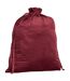 Plain velvet gift bag 24cm x 17cm ruby red Bagbase-1