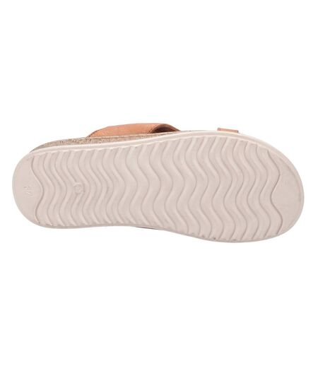 Hush Puppies Womens/Ladies Elena Leather Wedge Sandal (Tan) - UTFS7058