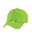 Childrens/kids original 5 panel cap lime Beechfield-1