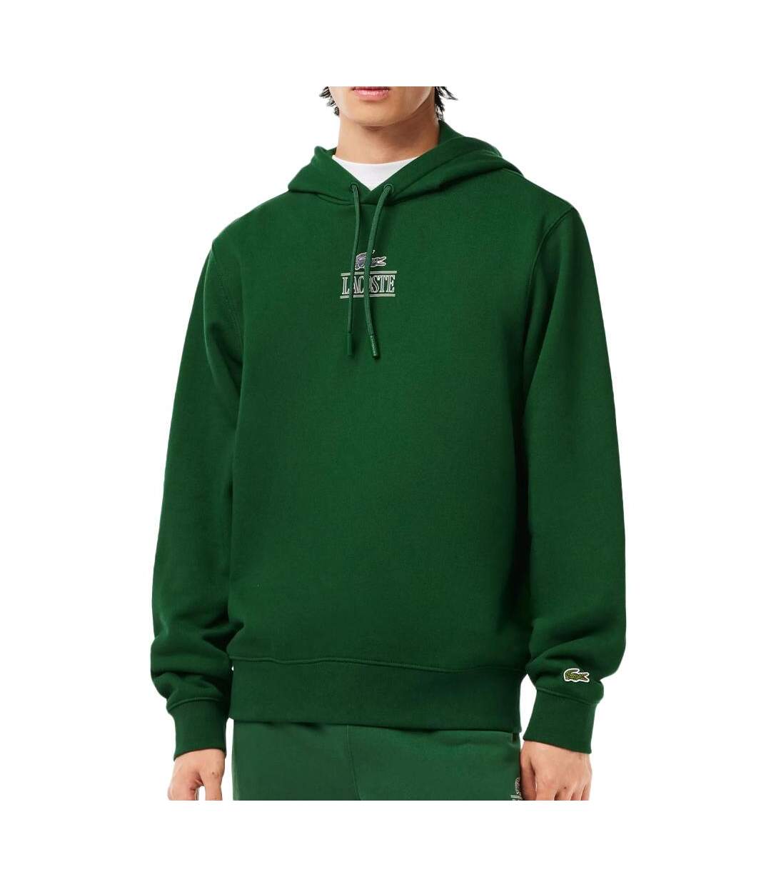 Sweat à Capuche Vert Lacoste Homme SH5643-LIG - L-1