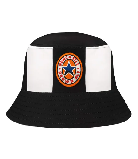 Bob Motif/style Brodé Newcastle Noir Blanc Fan Originals