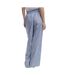 Pantalon fluide bleu/blanc femme teddy smith rebelle-2