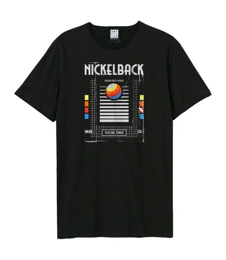 T-shirt Style Nickelback Those Days Adulte Noir Amplified