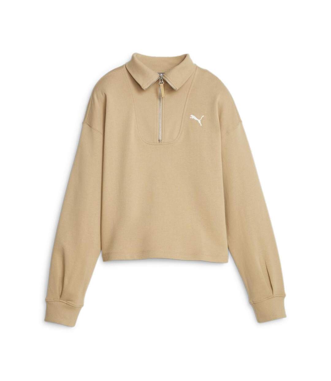 Sweat beige femme puma 676005-1