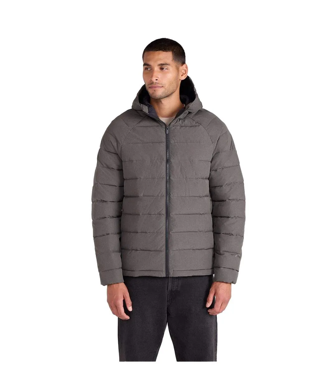 Mens Light Cloud Cosi Hooded Marl Padded Jacket Khaki Green Animal-4