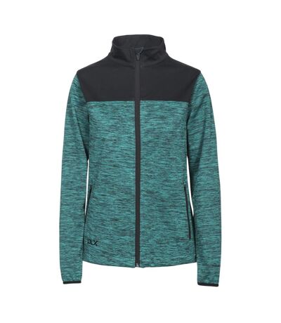 Veste en softshell laverne dlx femme bleu vert Trespass