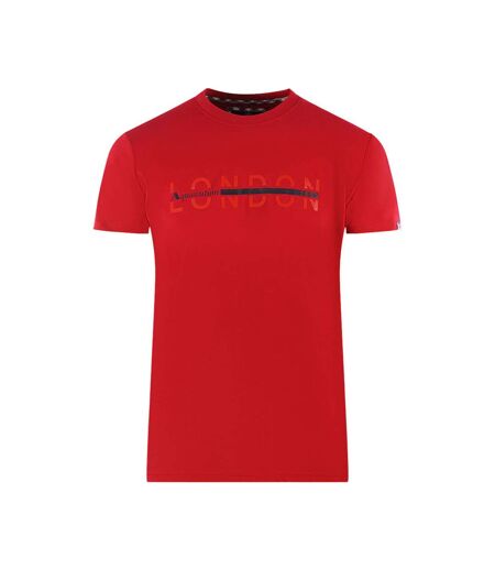 T-shirt Motif/style Fendu London Homme Rouge Aquascutum
