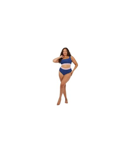 Bas De Maillot De Bain Motif/style À Rayures Femme Bleu Marine Blanc Rouge Brave Soul