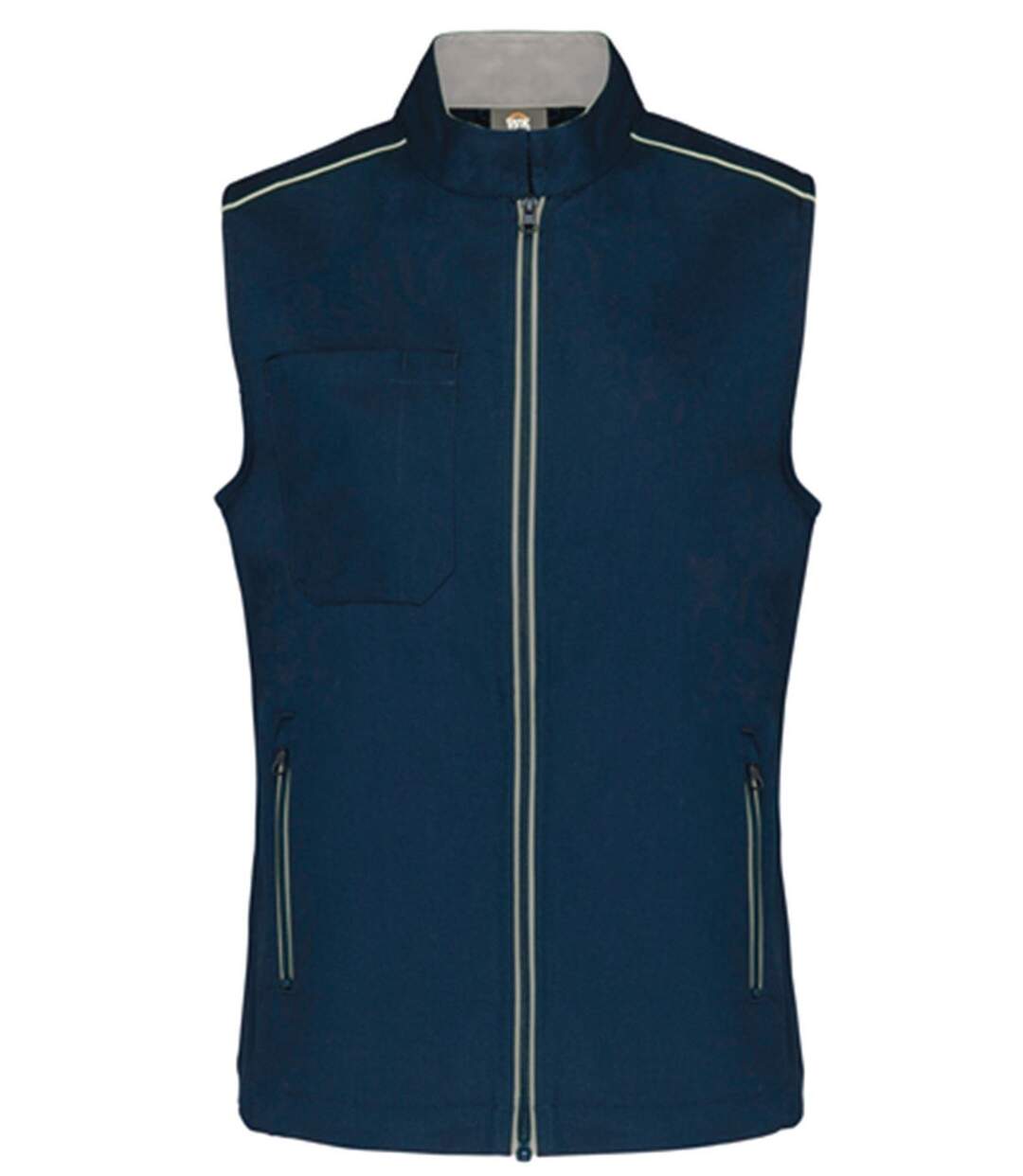 Gilet sans manches DayToDay - Femme - WK6149 - bleu marine et gris silver