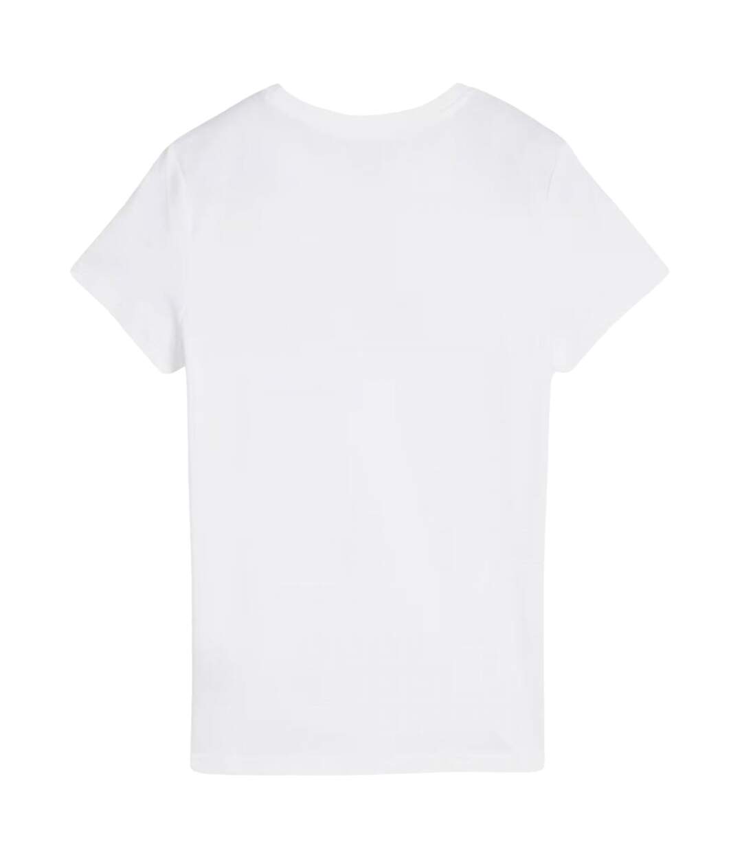 T-shirt Style Logo Ess No.1 Femme Blanc Puma-3