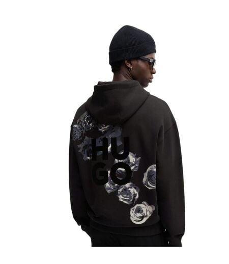 Sweat À Capuche Dirosehood Homme Noir Hugo