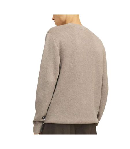 Pull greige homme jack & jones stitch