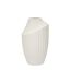Vase Design Rainuré Ice 38cm Crème-1