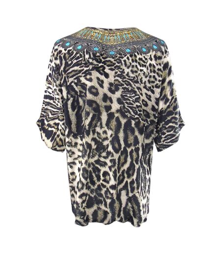 Haut Siberia Fish Femme Beige Noir Inoa