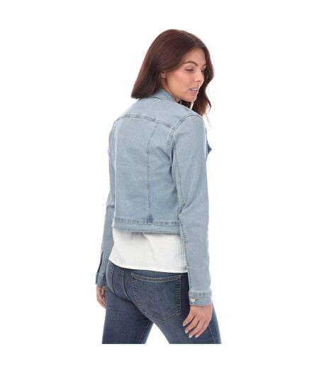 Womens/ladies Luna Denim Jacket Light Blue Vero Moda