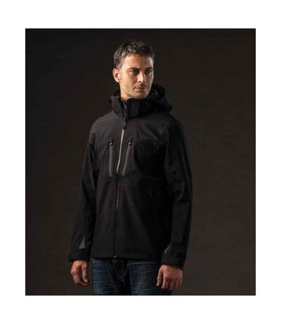 Mens Patrol Hooded Soft Shell Jacket Black Carbon Stormtech