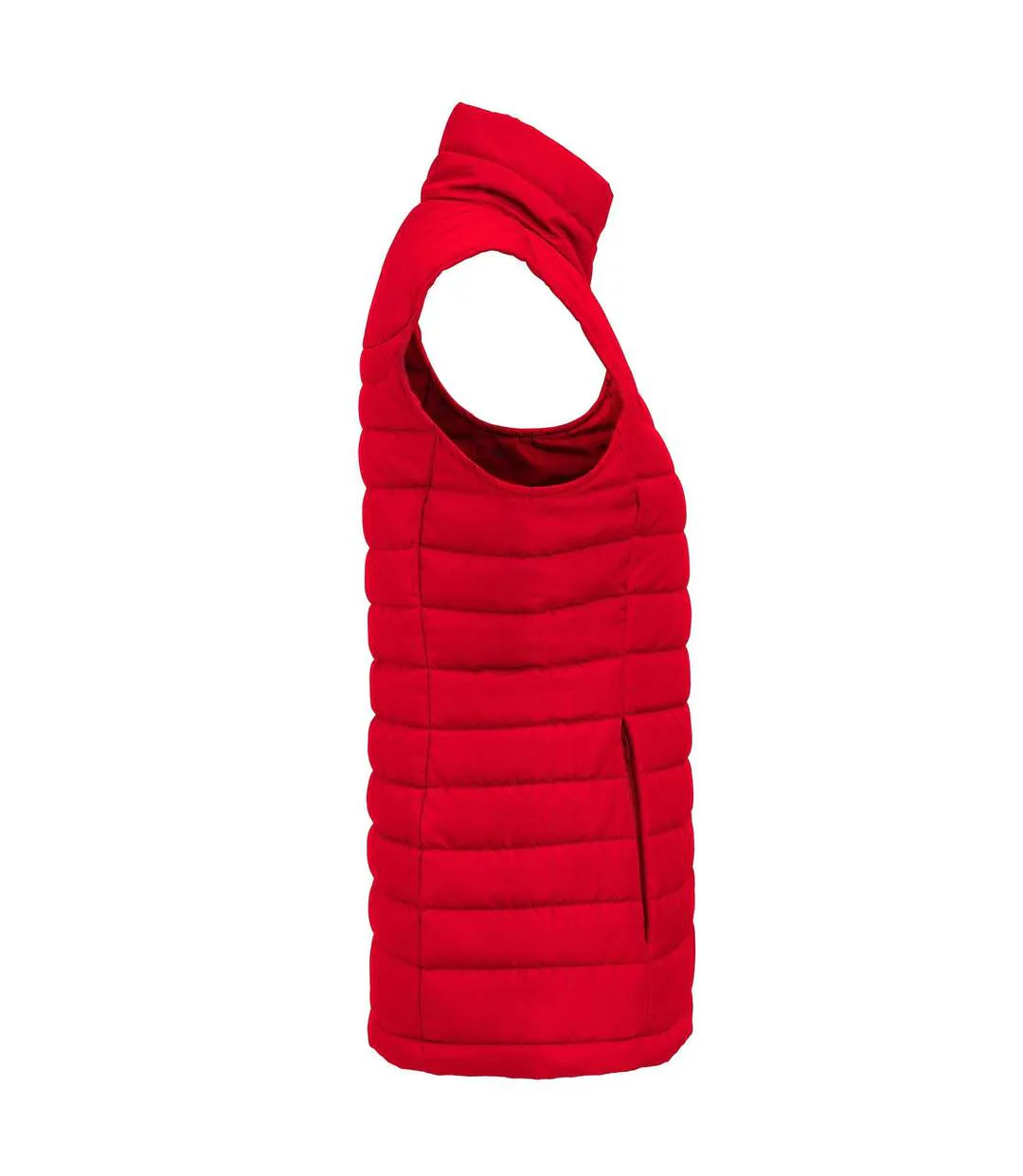 Womens/ladies Arches Padded Bust Gilet Red James Harvest-4