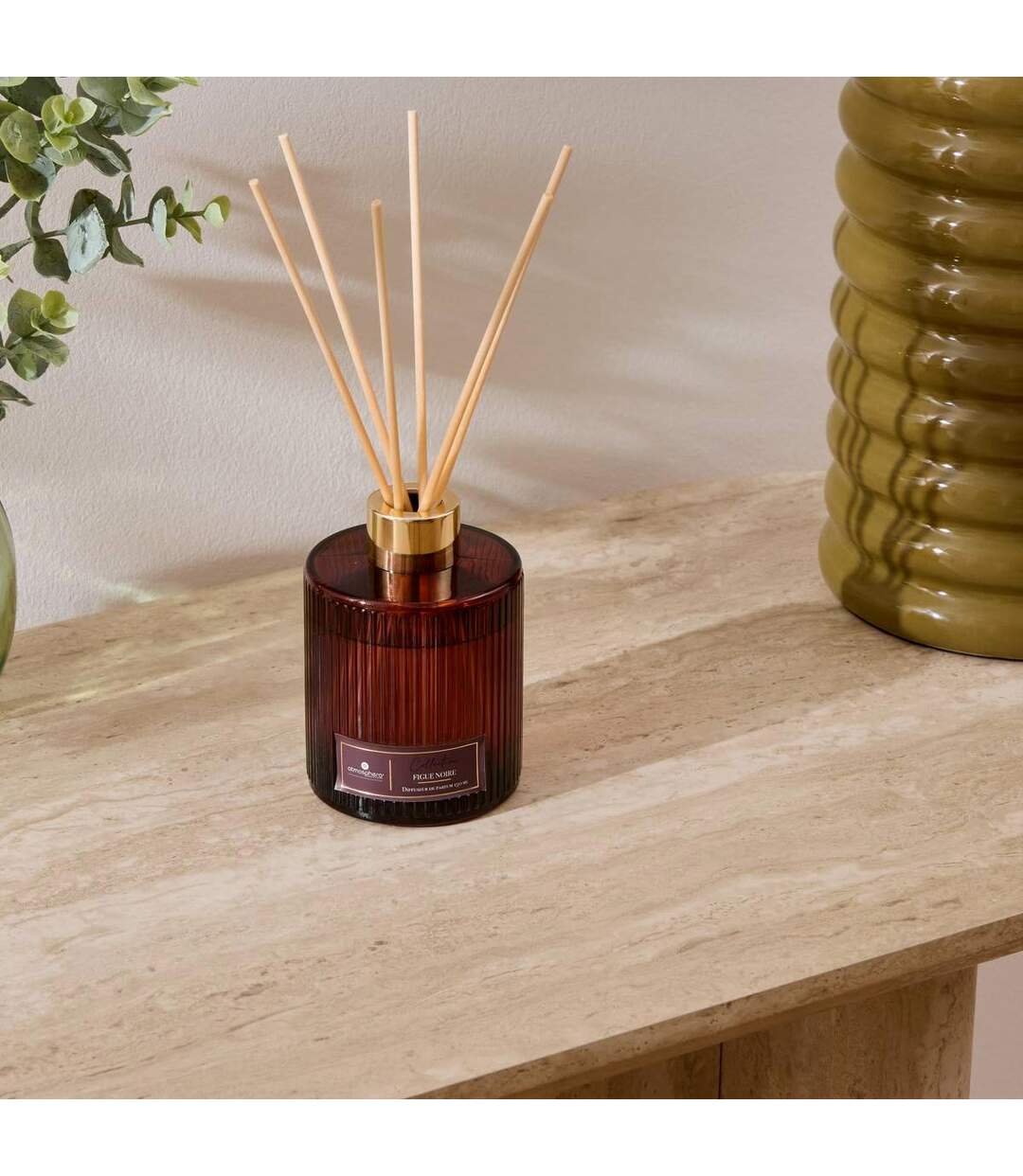 Diffuseur de Parfum en Verre Albie 150ml Figue Noire-3
