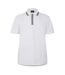 Mens Quarter Zip Polo Shirt White Paul Smith-2