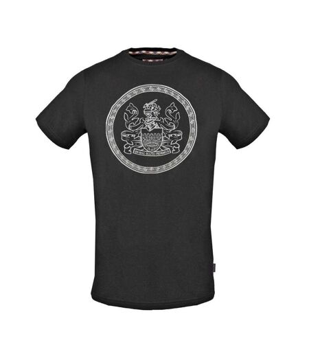 T-shirt Motif/style Logo Dans Cercle Aldis Homme Noir Aquascutum