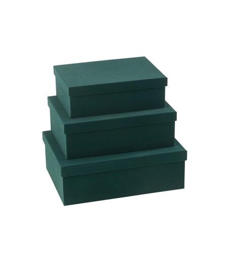 Lot de 3 Boîtes de Rangement Vaughn 36cm Vert
