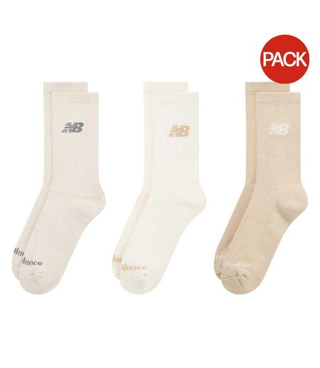 Lot De 3  Chaussettes Adulte Beige New Balance