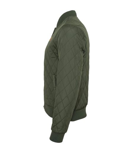 Doudoune Motif/style Losange Homme Olive Urban Classics