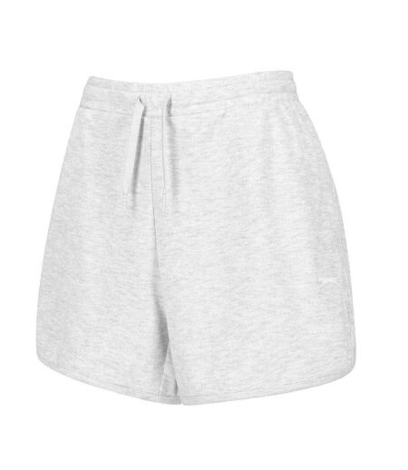Womens/ladies Lightweight Shorts Grey Marl Slazenger