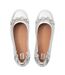 Womens/ladies Allegro Sparkle Ballerina Flats Silver Fit Flop-2