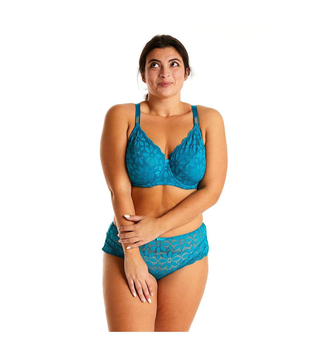 Soutien-gorge à armatures turquoise Fossette-3