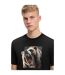 T-shirt Motif/style Doberman Homme Noir Boss-4