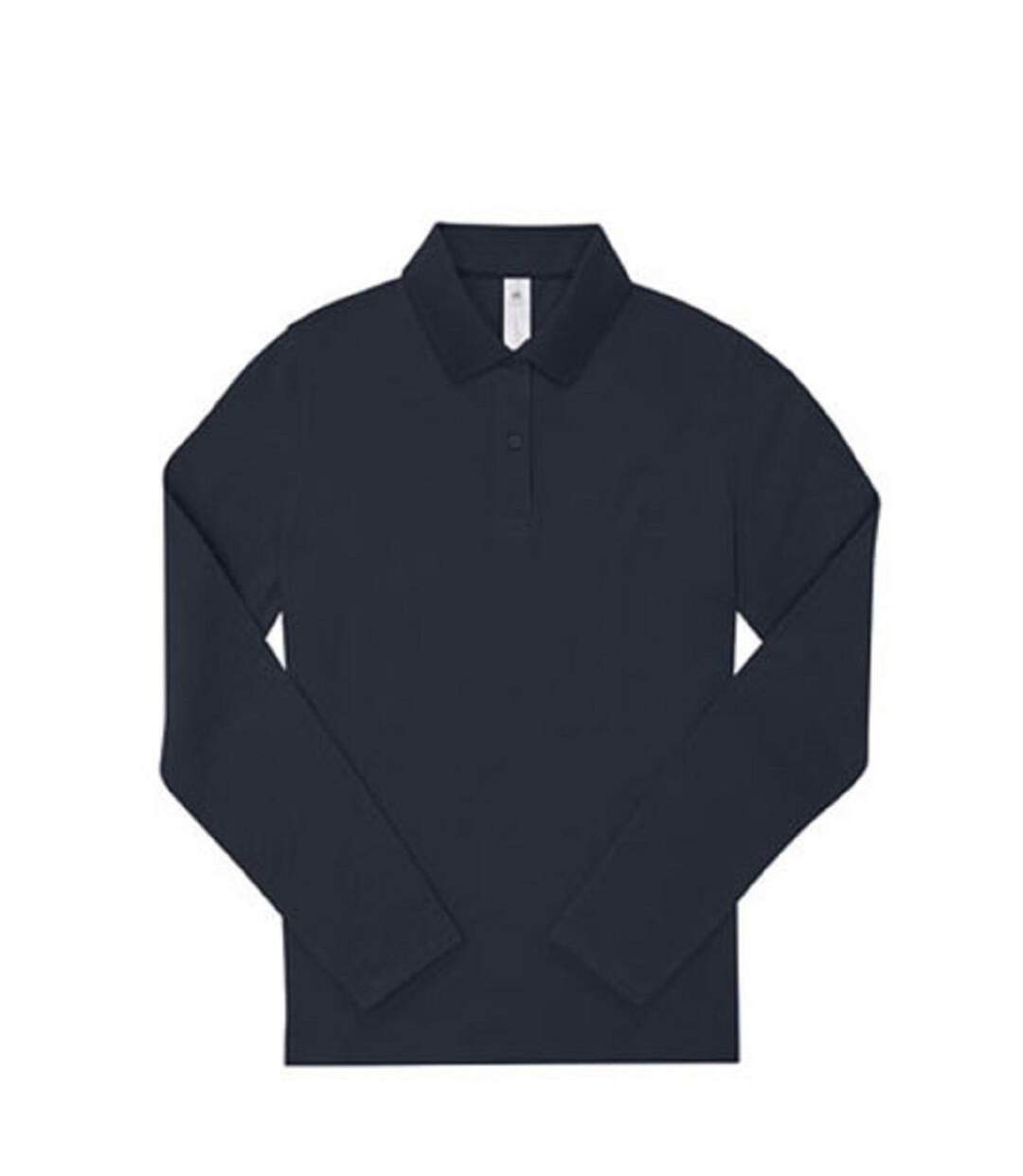 Polo femme manches longues - PW462 - bleu marine-2