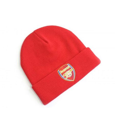 Arsenal FC Crest Knitted Turn Up Hat (Red)