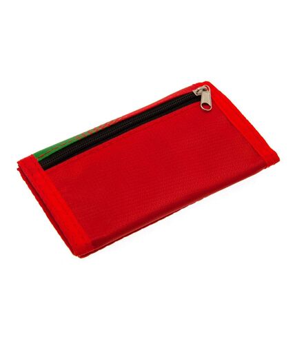 FA Wales Cymru Crest Nylon Wallet (Red/Green) (One Size) - UTTA10238