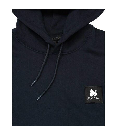 Sweat À Capuche Motif/style Écusson Combo Homme Bleu Marine Money