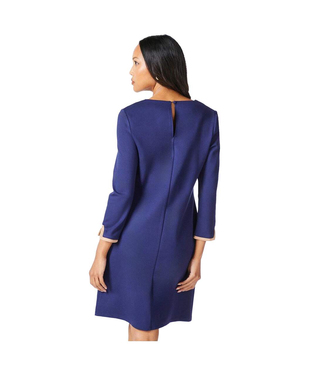 Robe droite femme bleu marine Principles-2