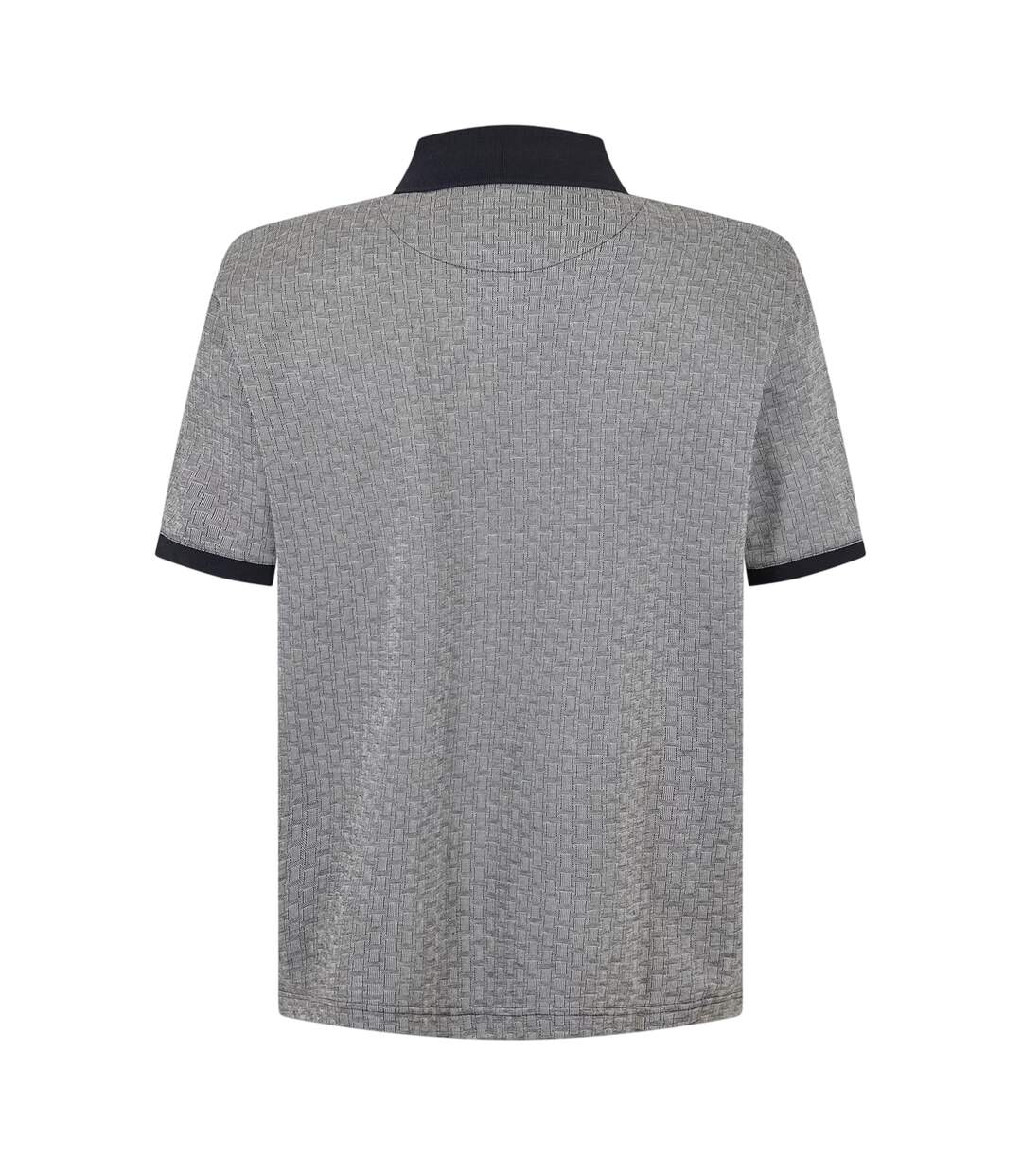 Polo Motif/style Tissage De Panier Homme Gris Bleu Marine Ted Baker-2