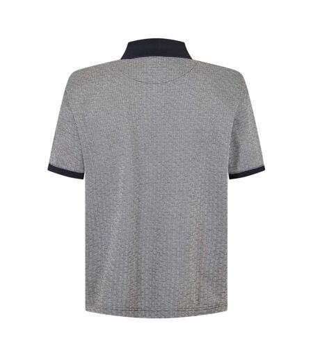 Polo Motif/style Tissage De Panier Homme Gris Bleu Marine Ted Baker