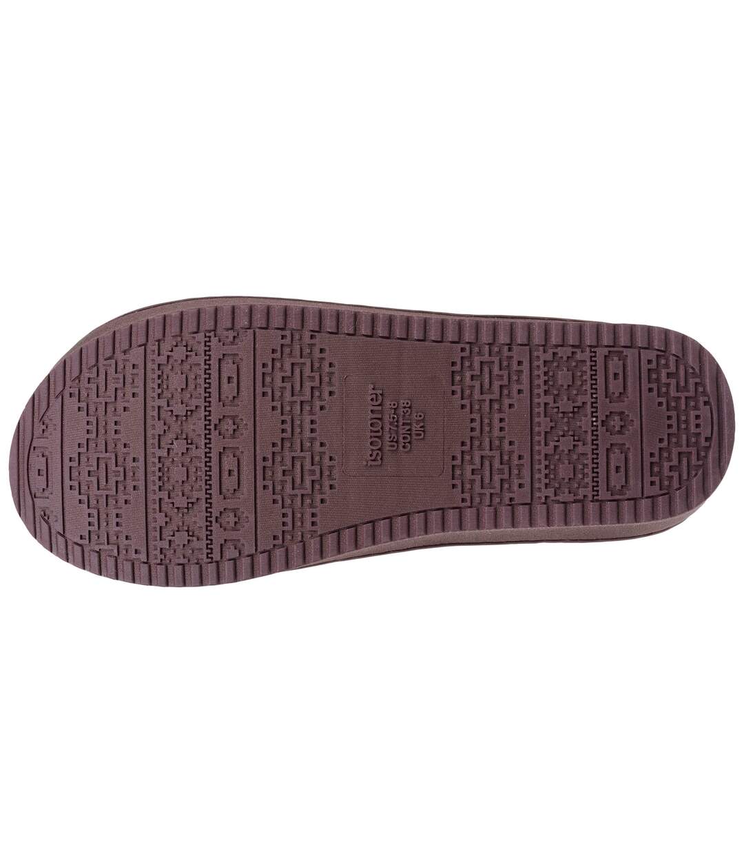 Isotoner Chaussons mules femme ultra confortables, en suédine semelle plateforme 3,5 cm-5