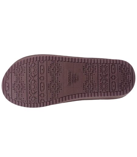 Isotoner Chaussons mules femme ultra confortables, en suédine semelle plateforme 3,5 cm