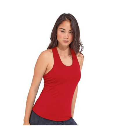 Womens/ladies Performance Recycled Vest Fire Red TriDri