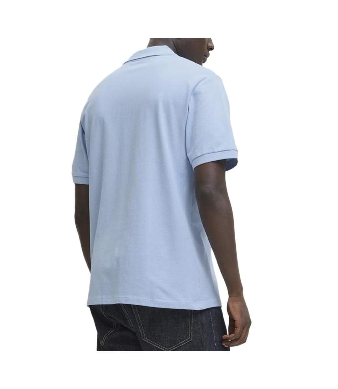 Polo bleu homme jack & jones makoto-2