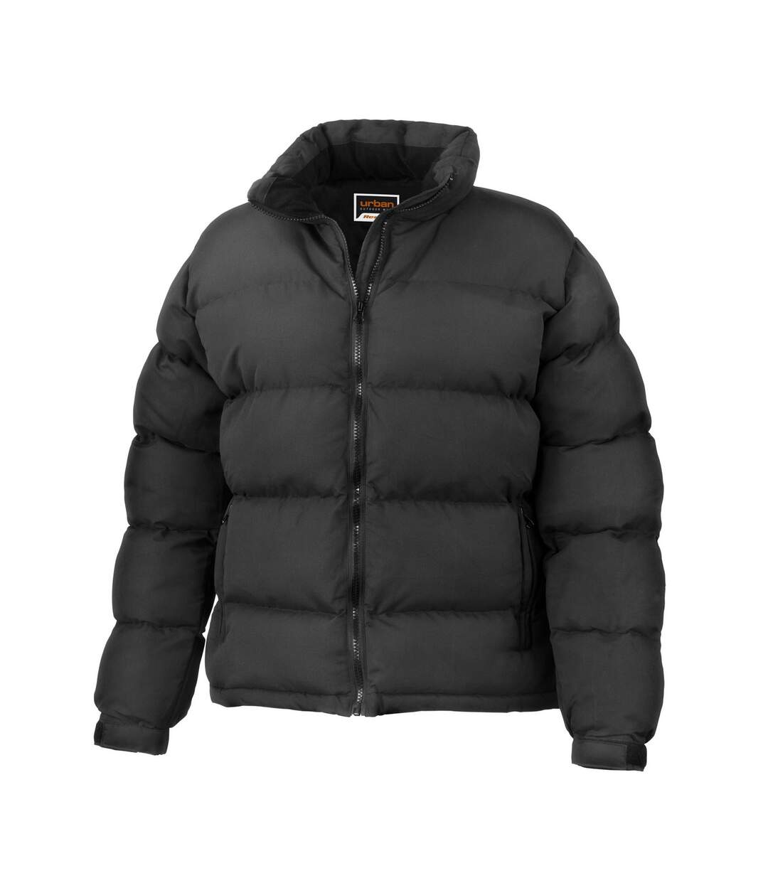 Womens/ladies holkham down feel padded jacket black Result Urban-1