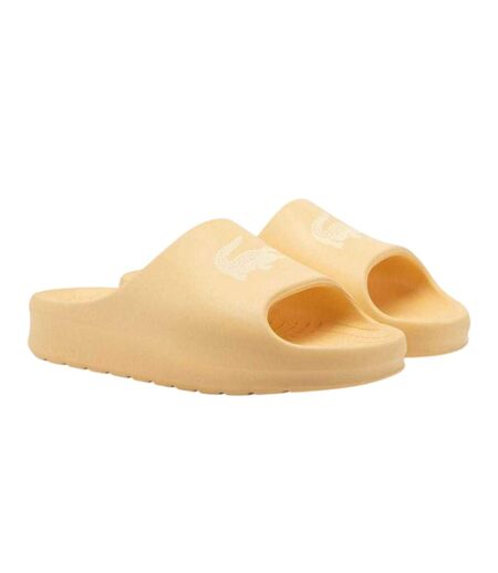 Claquettes Vacances Motif/style Crocodile Serve Homme Jaune Lacoste