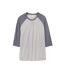 Alternative Apparel Mens Dugout Vintage 50/50 T-shirt (Silver/Vintage Navy) - UTRW6010