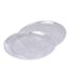Lot de 6 Assiettes en Plastique Réutilisable Lilia 25cm Transparent-1